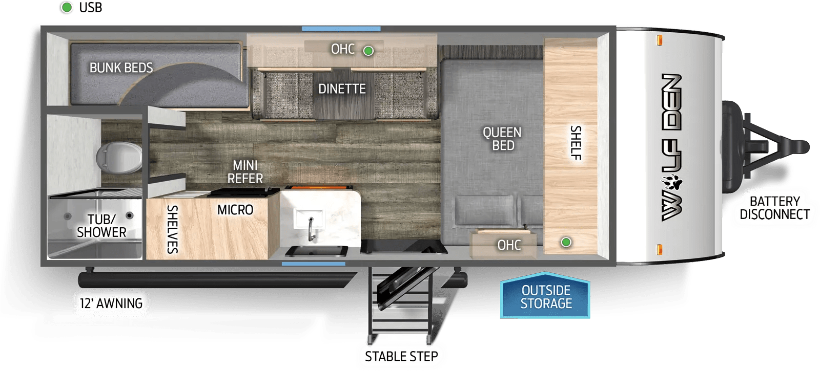 Cherokee Wolf Pup 16EV Forest River RV